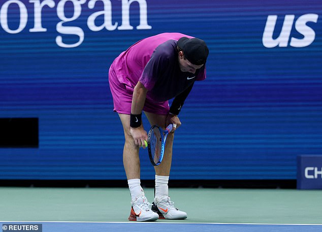 The Briton had a gruelling tie against the world number one, in which he was increasingly affected by the humidity and nausea.