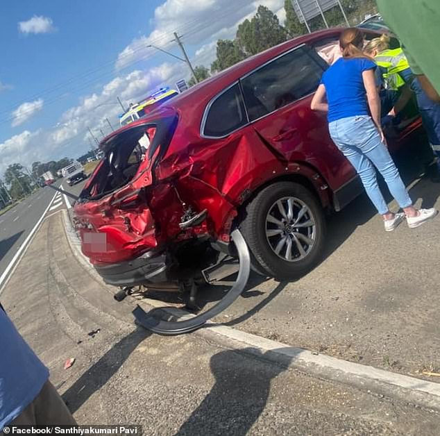 Mr Martin and another man were travelling on a motorcycle when they collided with a Mazda sedan shortly before 1pm on Tuesday on the Great Western Highway at Prospect in Sydney's west.