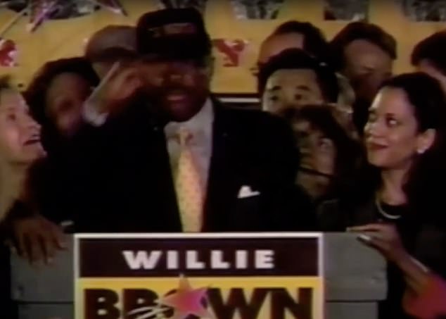 Kamala Harris featured an old ABC News profile of Mayor Willie Brown. Harris was dating Brown when he ran and won his race for mayor of San Francisco.