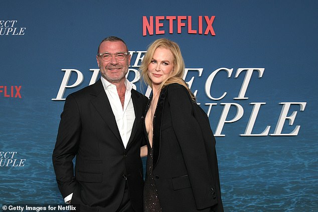 Nicole and Liev star in the new series The Perfect Couple; pictured