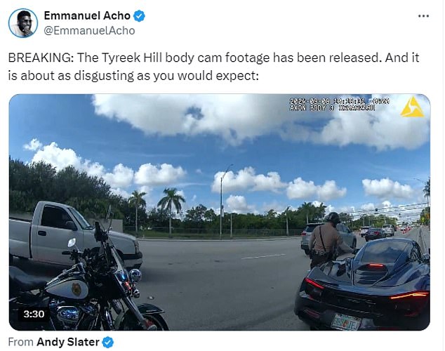 1725999778 668 Tyreek Hills agent Drew Rosenhaus demands police officers who arrested