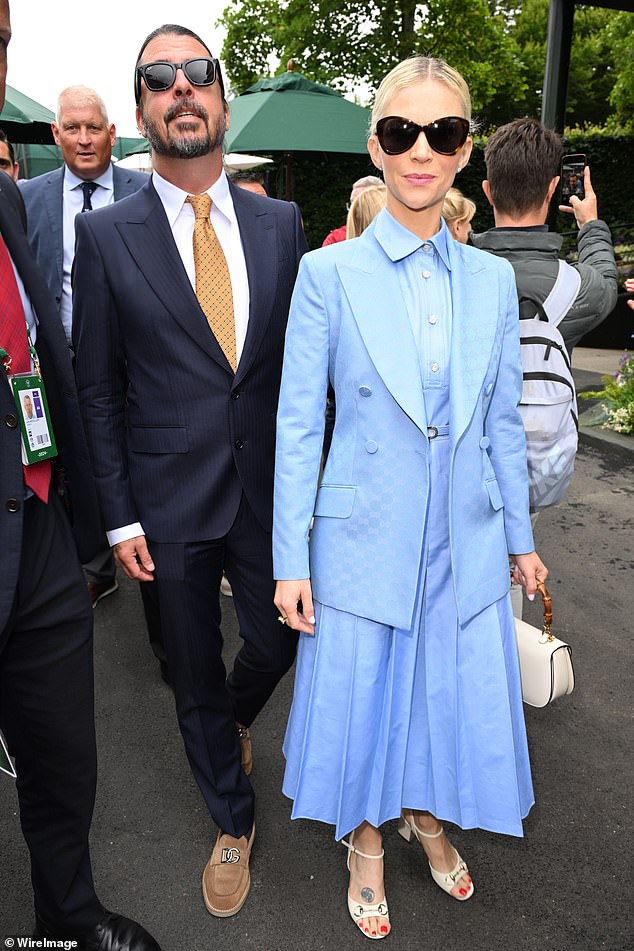 Grohl and Blum were considered one of the strongest couples in the world of entertainment and just two months ago they were seen happier than ever while attending the Wimbledon tennis championship in London.