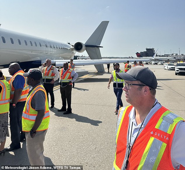 A passenger aboard a plane headed to Lafayette, Louisiana, described the situation as 