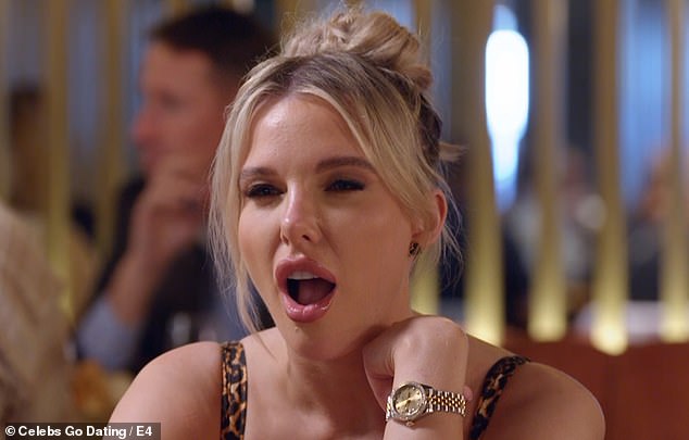 Helen Flanagan's new boyfriend Robbie was left wanting more at dinnertime when he slammed the Coronation Street star on Celebs Go Dating.