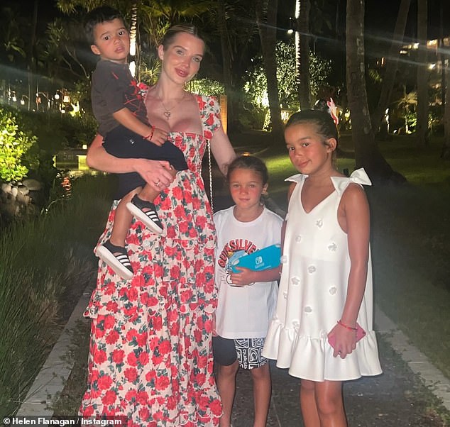 Helen shares Matilda, nine, Delilah, six, and son Charlie, three, with her ex, and last week admitted she felt 