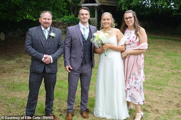 The couple tied the knot surrounded by family and friends in Leicestershire.