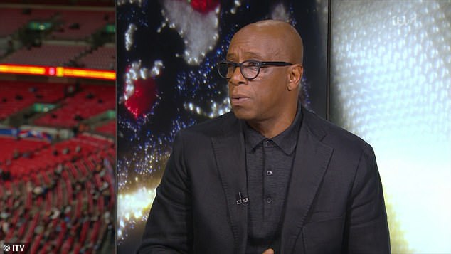 Arsenal and England legend Ian Wright (pictured) praised Gomes' calmness against Finland