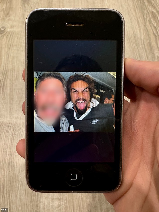 The Hawaiian actor, who was spotted in New York City last week, appears sticking out his tongue in a photo and making a ok sign. 