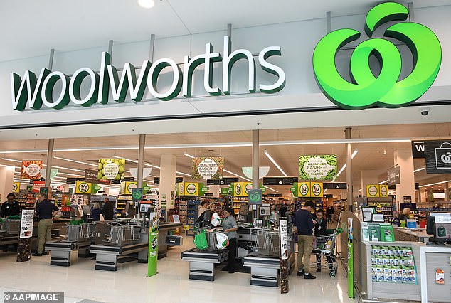 The bottles had been delivered from Pureau's factory in Sydney to Woolworths Dandenong (archive photo of a Woolworths store)