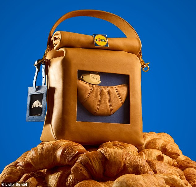 As well as selling the leather bag for £50, London bakery Lidl will also be selling croissants for 59p.