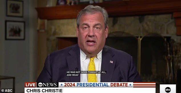 Chris Christie, the former two-term New Jersey governor who ran unsuccessfully against Trump twice for the Republican nomination before ultimately turning on the former president, also praised Harris and criticized Trump.