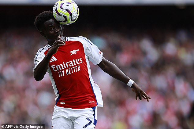 Most of the selections are unsurprising, including Arsenal's Bukayo Saka, valued between £115m and £147m.