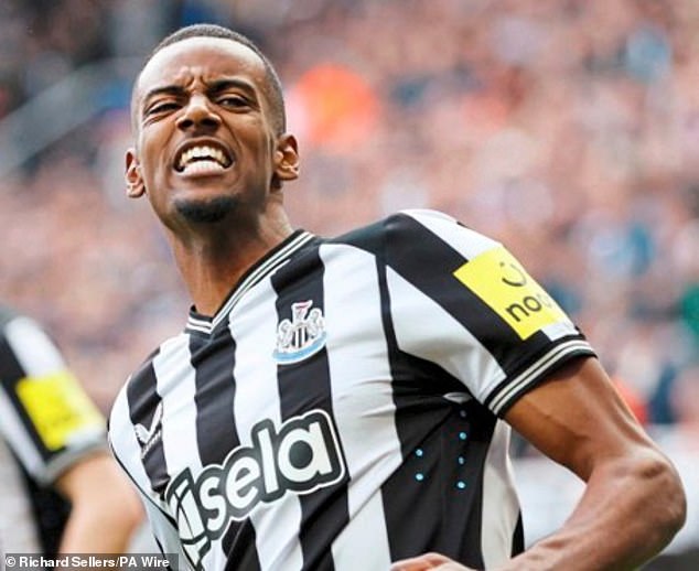 Alexander Isak is Newcastle's most valuable player and his value ranges between £64m and £81m