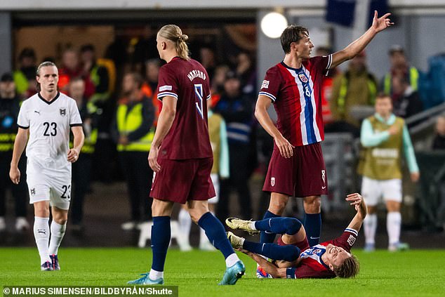 Odegaard limped off with the problem during Norway's match against Austria on Monday night.