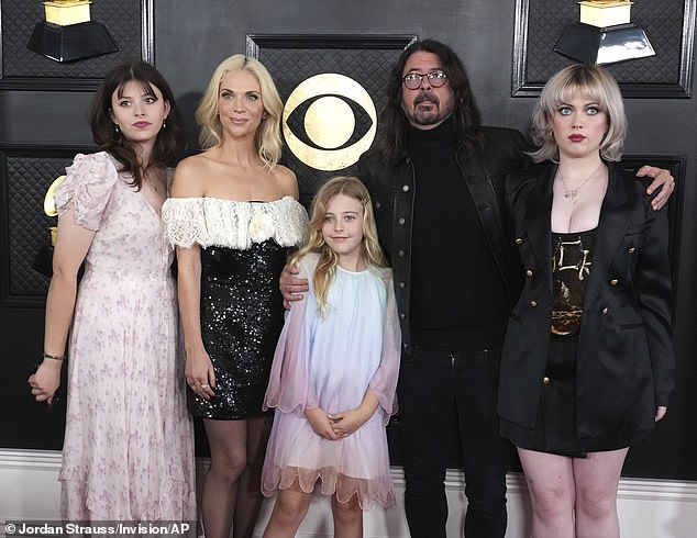 The couple share three daughters: Violet, Harper and Ophelia (pictured at the 2023 Grammy Awards)