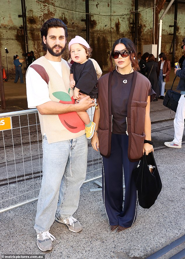 The 36-year-old makeup artist took to Instagram Stories on Wednesday and was asked about her family plans in a Q&A. Pictured with husband Michael Brunelli and son Lucius