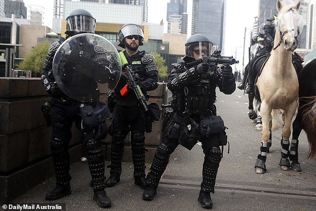 Police appeared to fire randomly into the crowd.