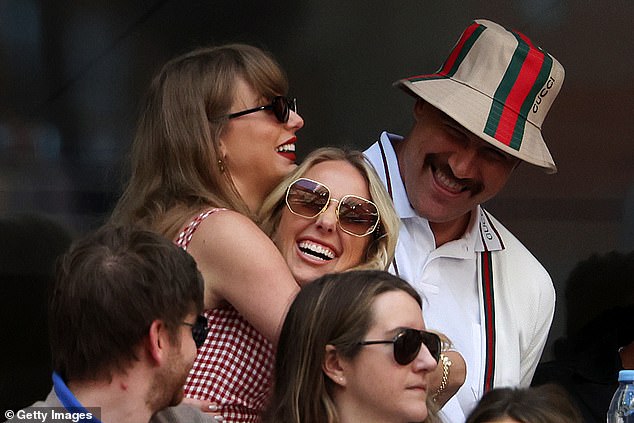 Taylor faced scrutiny last week after she was seen hugging her friend Brittany Mahomes at the US Open, days after Brittany showed her support for former President Donald Trump.