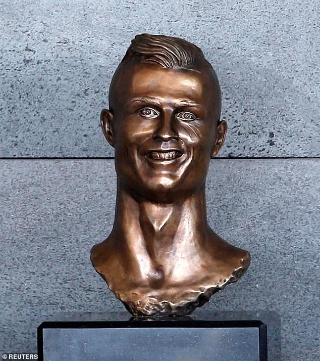 A bust of Cristiano Ronaldo went viral, for all the wrong reasons