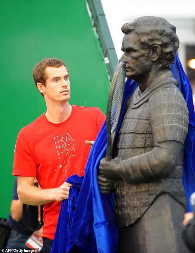 The main – and only – thing Andy Murray had in common with his own statue was his characteristically solemn expression during its unveiling.