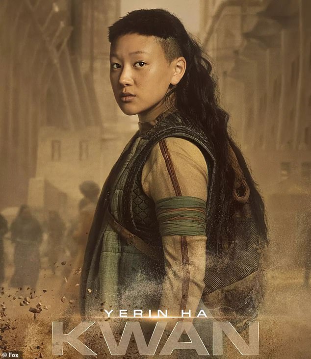 Yerin landed her breakout role as Kwan Ha in the sci-fi series Halo (pictured) two years ago. She will next be seen in the highly anticipated HBO series Dune: Prophecy