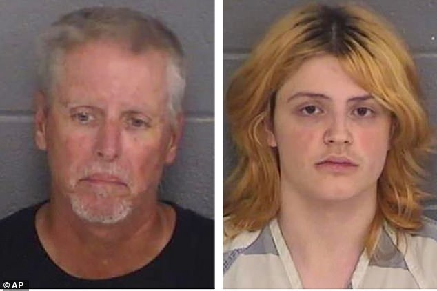 Colt Gray (right) faces four counts of murder, while his father, Colin Gray, 54, (left) was arrested and faces four counts of manslaughter, two counts of second-degree murder amid claims he gave his son the AR-15-style rifle used in the massacre.