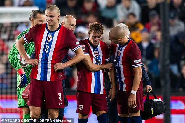 Norwegian doctor Ola Sand fears he left the field in tears and could miss at least three weeks