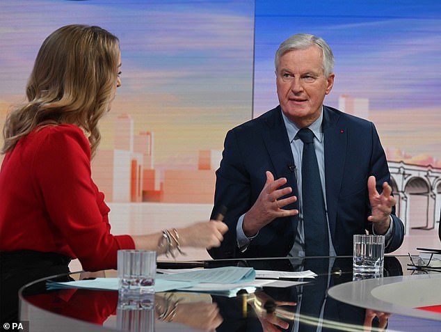 Michel Barnier, former Brexit dog in the EU and current Prime Minister of France, appears on Sunday with Laura Kuenssberg in 2023