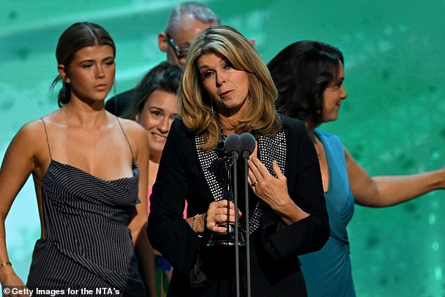 Kate Garraway also made an emotional appearance on stage, as she received the Documentary Author Award.