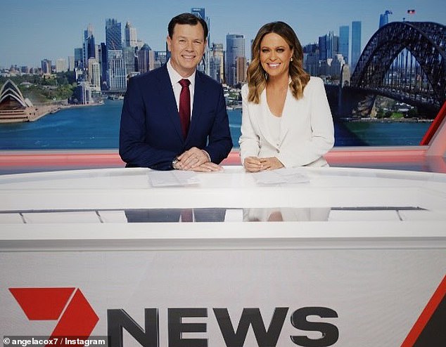 Cox (pictured with Ferguson) is no newcomer to television screens, being best known for co-presenting the 6pm weekend 7News bulletin, a role she has held since 2014.