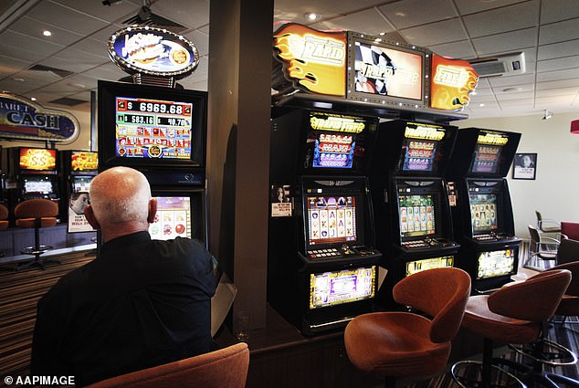 The NSW RSL president said it was time for clubs to return the name they adopted more than 50 years ago to their not-for-profit organisation (pictured, slot machines in Melbourne)