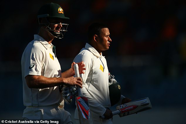 The star opening batsman (pictured right with teammate Mitchell Marsh) went into detail about his love for Islam's holiest text.