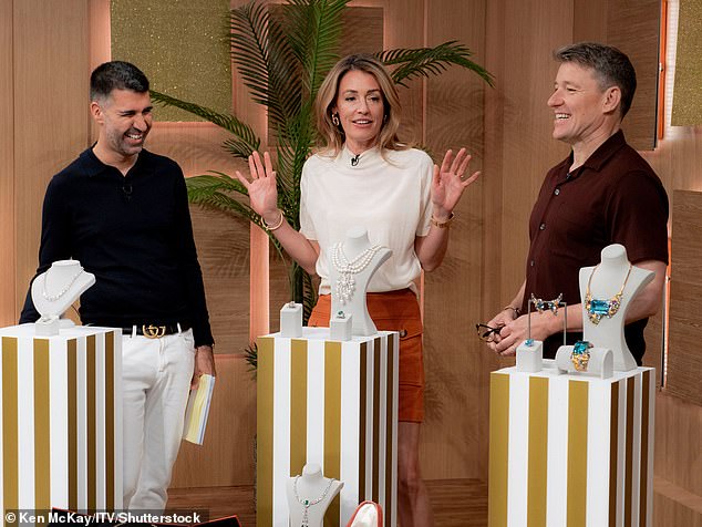 This Morning: Dan attends the NTAs as a guest of ITV and This is Morning, pictured with presenters Cat Deeley and Ben Shephard