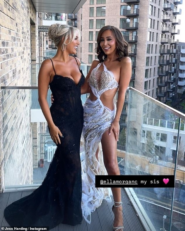 Jess also posted a photo from her VIP seat at the awards at the O2 Arena in Greenwich and posed with her Celebs Go Dating pal Ella Morgan, 29, ahead of the event.