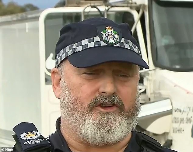 Senior Sergeant Wiblen regularly appeared on Australian television screens to provide updates on incidents in the Gold Coast area (pictured)