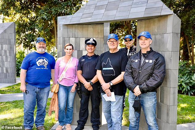 Members of the public performed CPR on Sgt Wiblen (pictured left) before paramedics arrived, but the 58-year-old could not be saved and died at the scene.