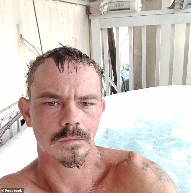 The teenager's father, Mark Creighton (pictured), is accused of knowing about the relationship but failing to report it and has been charged with endangering the welfare of a child.