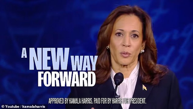 Harris' first campaign ad featuring footage from the presidential debate titled 'Leadership' was released on Wednesday