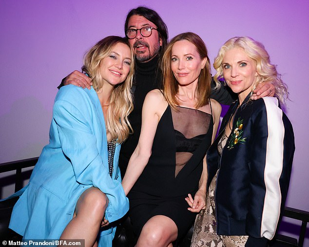 Blum and Grohl joined Hudson and Leslie Mann at the Adidas Stella McCartney party in Los Angeles in February 2023 (pictured)