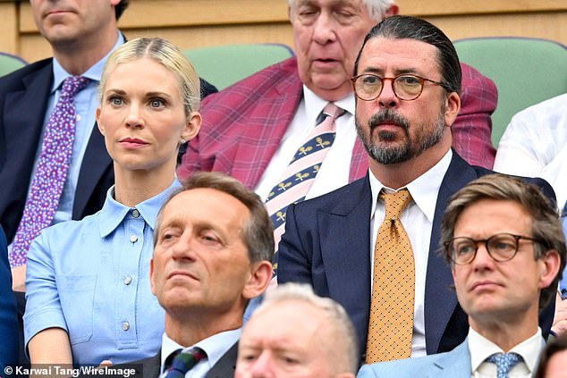 The now-estranged couple were photographed at Wimbledon in July, with clips resurfacing showing a dismissive Grohl offering brusque and cutting responses to reporters.