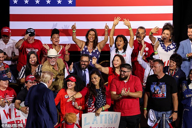 Trump appeared at the Linda Ronstadt Music Hall in Tucson on Thursday