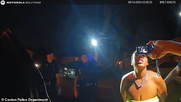 The officers confronted Ferrell and ordered him to put his hands behind his back before one of them commented: 