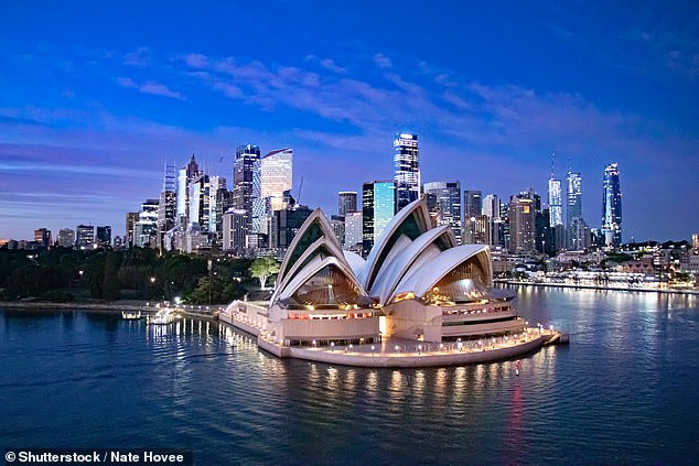 Australia ranked third on the list of top-rated countries. Pictured above is its famous Sydney Opera House.