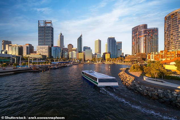 In the ranking of cities, Perth (above), the capital of Western Australia, took first place.