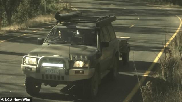 Lynn's Nissan Patrol and trailer were captured on an automatic number plate recognition camera travelling along Great Alpine Rd at 9.48am on 21 March 2020.