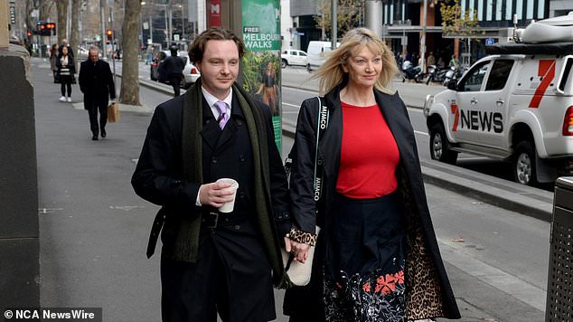 Lynn's son Geordie and his wife Melani were present at the trial.