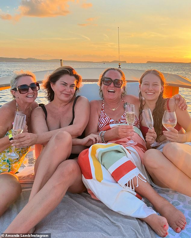 The TV personality revealed that she had made some friends while on vacation, as she shared a series of photos with her new pals.