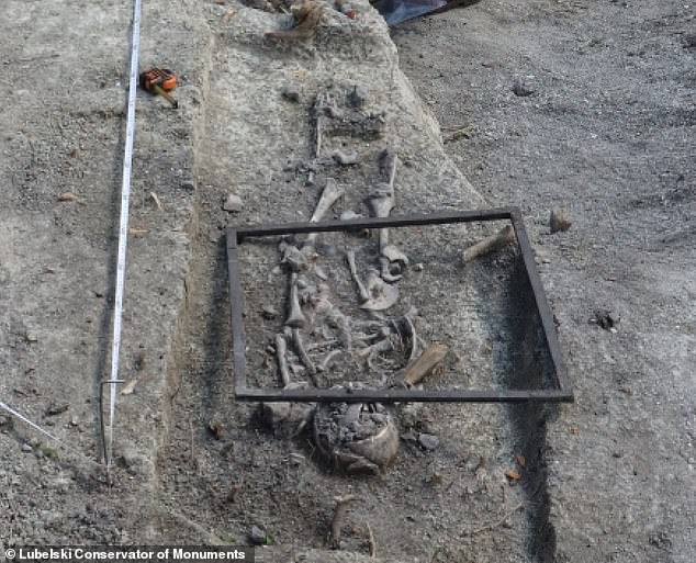 Researchers also found that the skeletal remains had stones placed on their torsos.