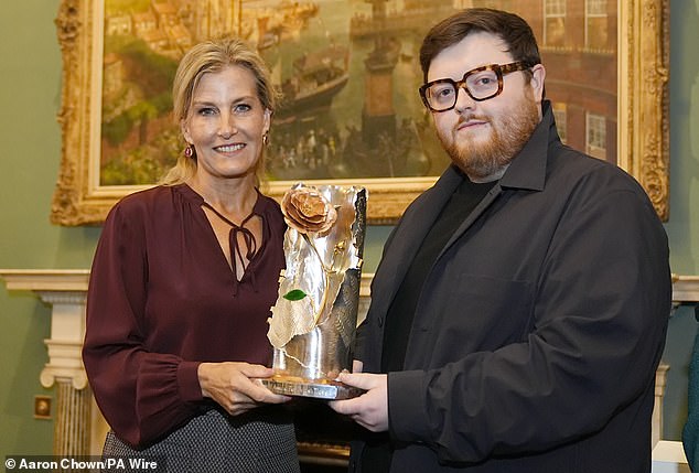 SS presented his first womenswear collection at the Royal Academy of Arts in London on Friday and earlier this week the Duchess of Edinburgh presented him with the British Fashion Council's Queen Elizabeth II Award for British Design.