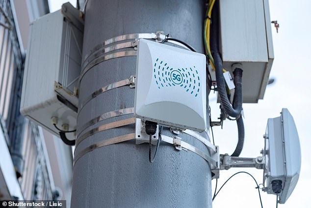 Just as 5G required the installation of new transmitters (pictured), 6G networks will require expensive infrastructure upgrades that will only be practical where extremely large data transfers are needed.